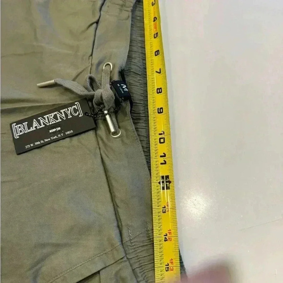 Blanknyc olive green men’s joggers stretch drawstring waist size medium - Picture 7 of 9
